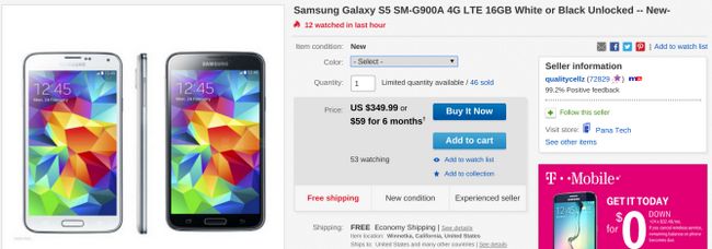 Fotografía - [Offre Alerte] Obtenir un téléphone débloqué AT & T Galaxy S5 sur eBay pour 315 $ Avec Code Promo